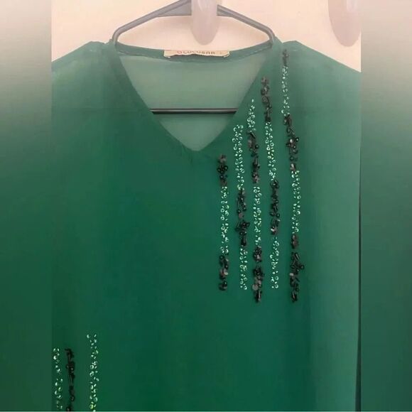 LULUSAR PAKISTANI DESIGNER SEMI FORMAL DRESS KAFTAN - Picture 6 of 7